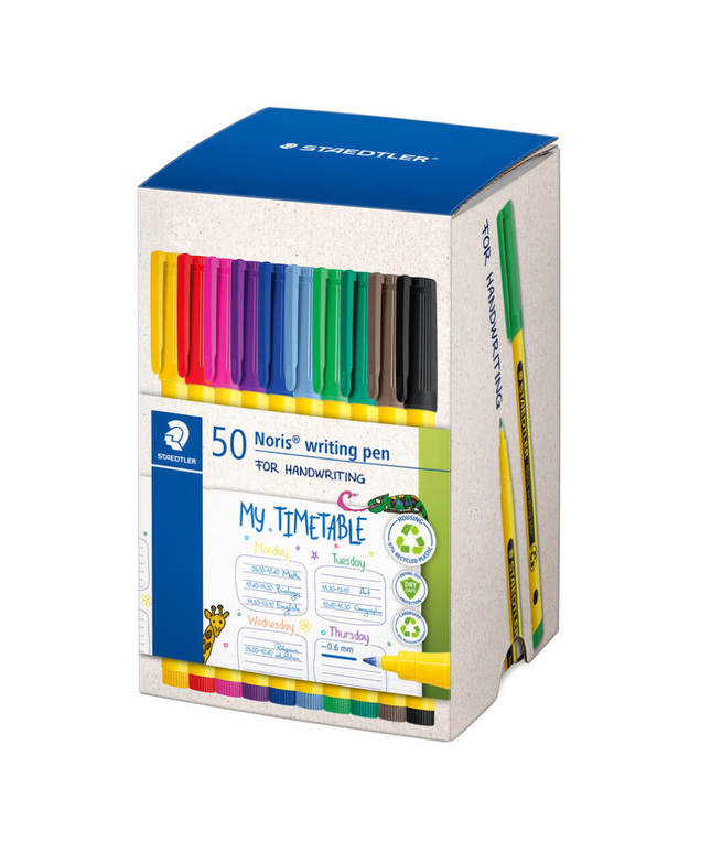 Staedtler 50pk Noris Writing Pen Coloured