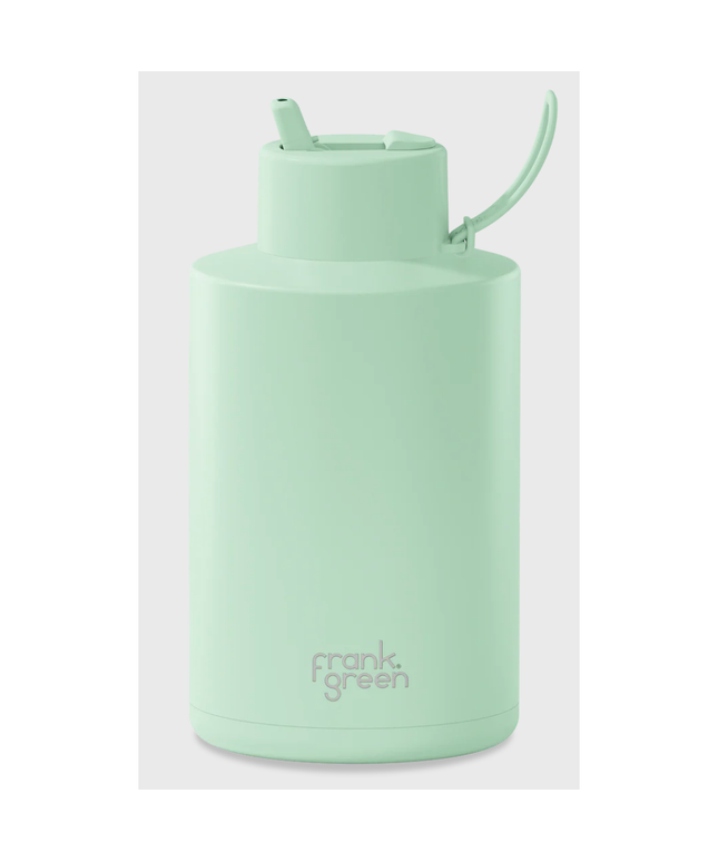 Frank Green 2L Stainless Steel Ceramic Reusable Bottle with Flip Straw Lid