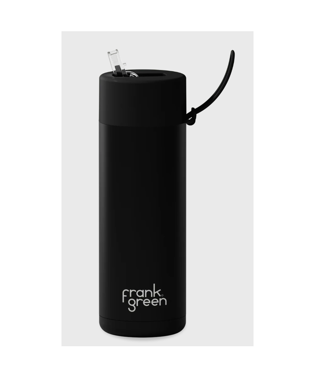 Frank Green 595mL Stainless Steel Ceramic Reusable Bottle with Straw Lid