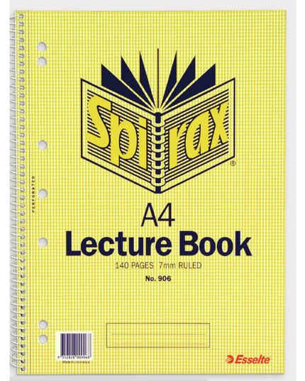 Spirax 906 Lecture Book A4 140 Page