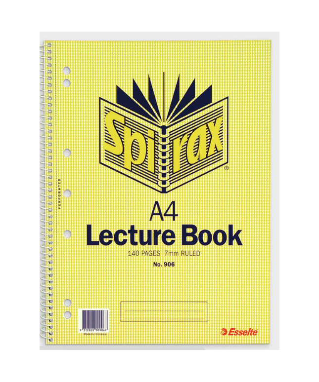 Spirax 906 Lecture Book A4 140 Page