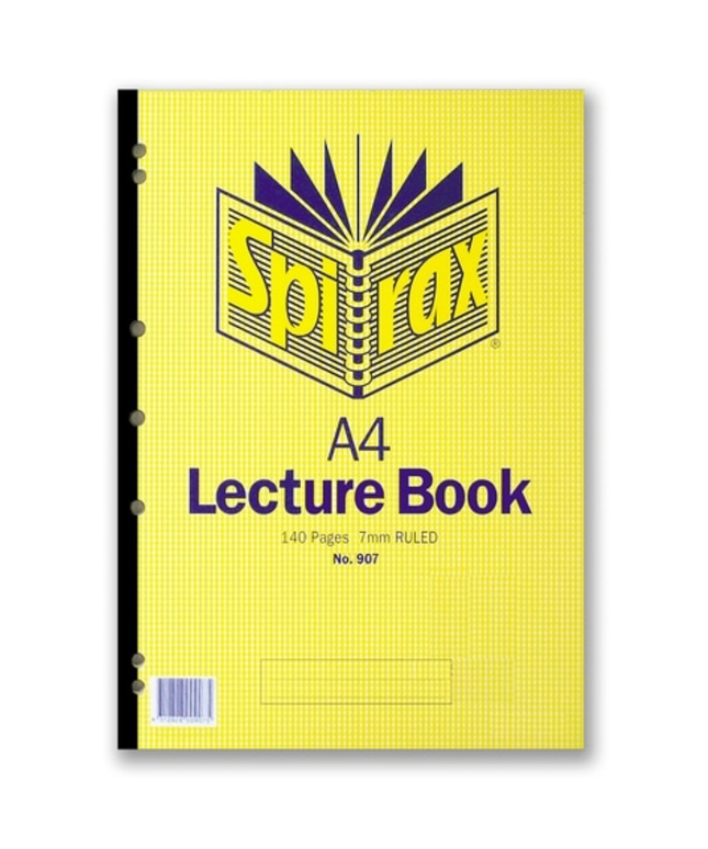 Spirax 907 Lecture Pad A4 140 Page
