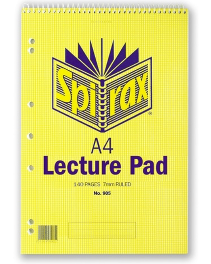 Spirax 905 Lecture Book A4 140 Page