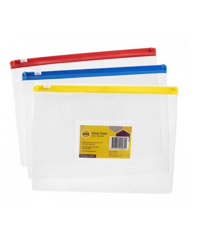Marbig Clear Case A5 235X185mm Assorted