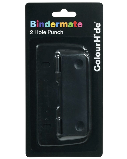 BinderMate 2 Hole Punch Black