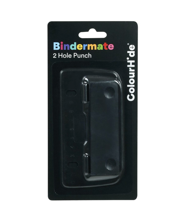 BinderMate 2 Hole Punch Black