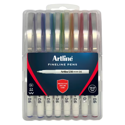 Artline 210 Fineliners Bright 8 Pack