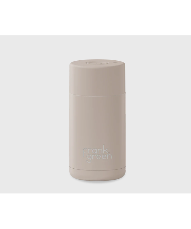 Frank Green Ceramic Reusable Cup with Push Button Lid (355mL)