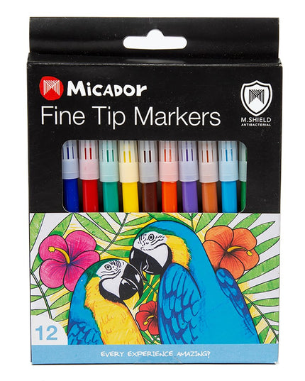 Micador M.Shield 12 Pack Fine Tip Marker