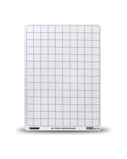 Osmer A4 Flexible Double Sided Whiteboard - Plain and Grid (Each)