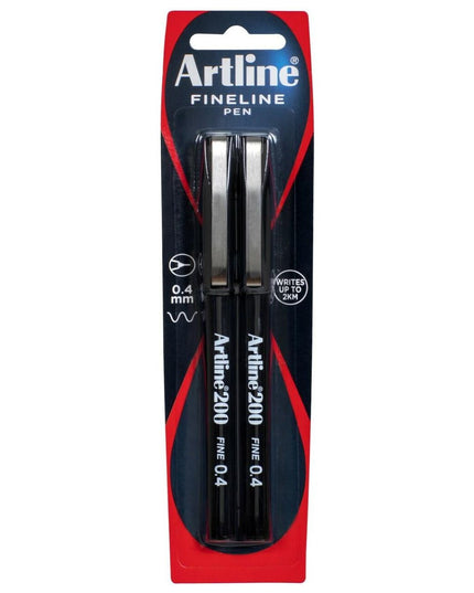Artline 200 Fineliner 0.4mm Black