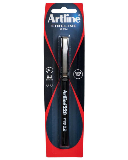 Artline 220 Pen 0.2 Black 1 Pack