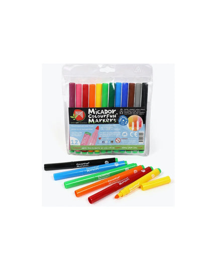 Micador ColourFun Markers 12 Pack Wallet