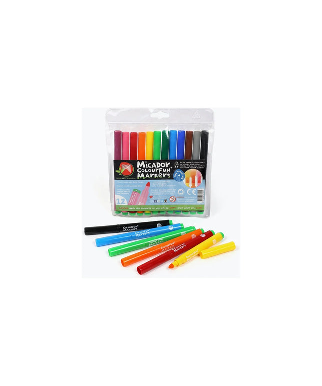 Micador ColourFun Markers 12 Pack Wallet