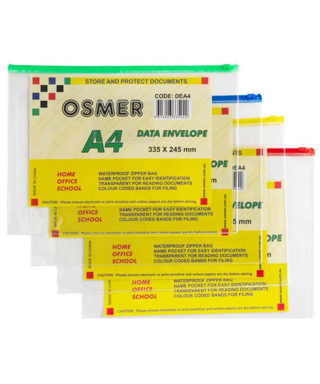 Osmer A4 Data Envelope 12 Pack