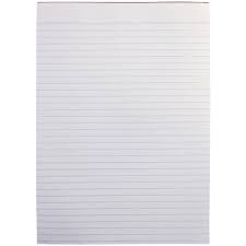Olympic Office Pad A4 8mm Ruled 1 Side White 100 Leaf