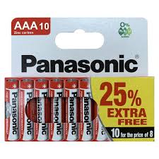 Panasonic AAA Zinc 10's Batteries