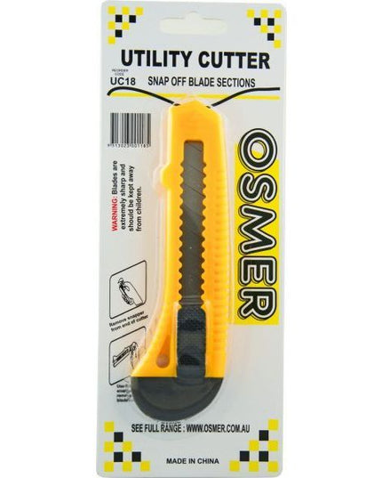 Osmer UC18 Utility Blade Light Duty Cutter - Slide Lock