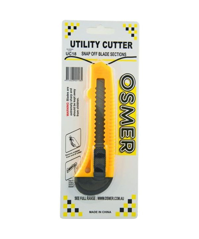 Osmer UC18 Utility Blade Light Duty Cutter - Slide Lock