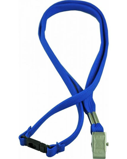 Osmer Woven Lanyard Alligator Clip Blue