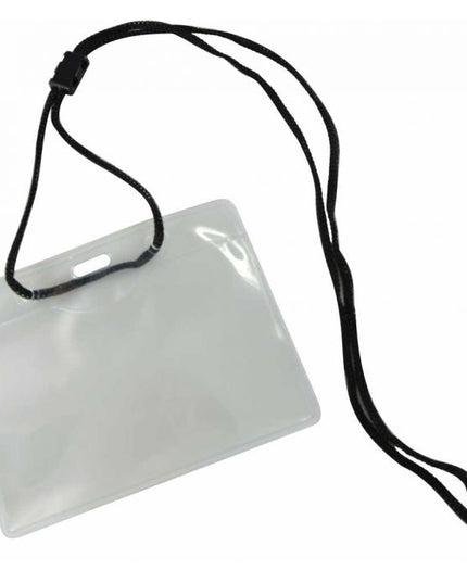 Osmer Black Cord Lanyard & ID Pouch