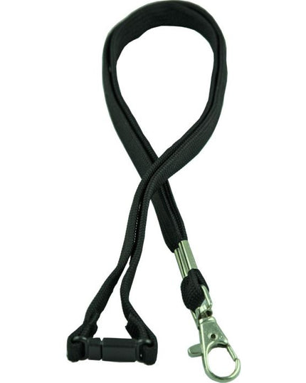 Osmer D-Clip Woven Lanyard Black