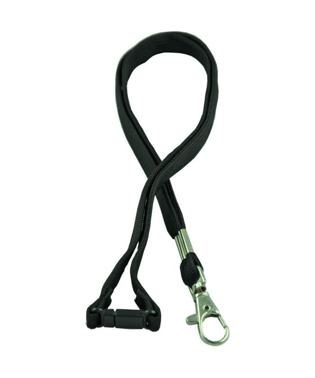 Osmer D-Clip Woven Lanyard Black