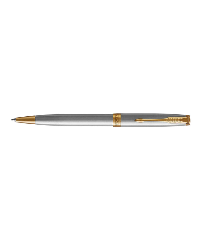 Parker Sonnet Stainless Steel Gold Trim Ballpoint Pen