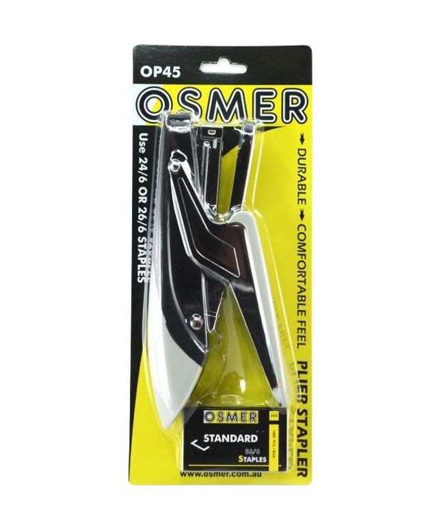Osmer Plier Stapler with Box 1000 26/6 Staples