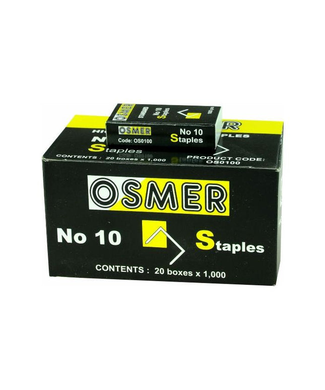Osmer No.10 Staples Box of 1000 (Each)