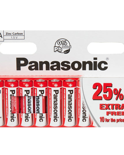 Panasonic AA Zinc 10's Batteries
