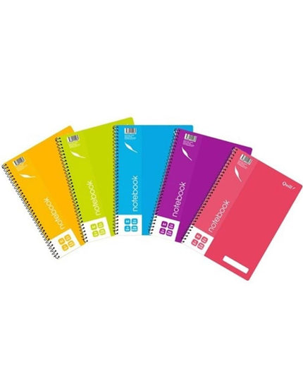 Quill Notebook 70gsm PP A4 120 Pages Assorted Colours