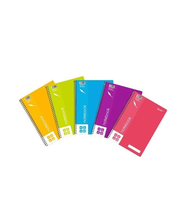 Quill Notebook 70gsm PP A4 120 Pages Assorted Colours