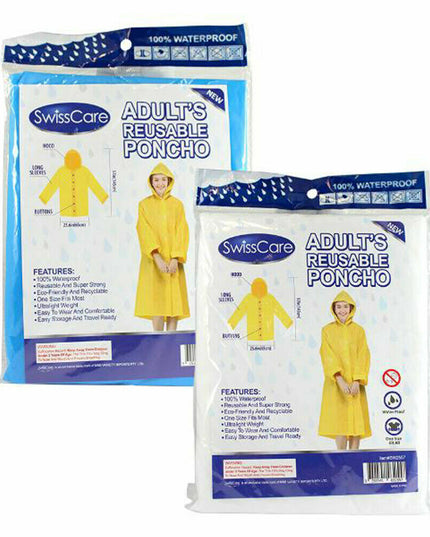 SwissCare Adult's Reusable Rain Coat
