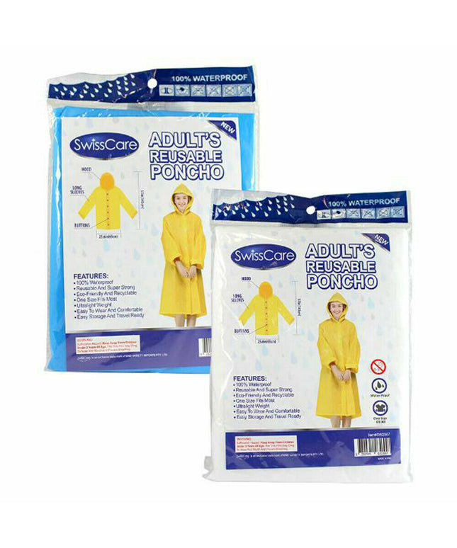 SwissCare Adult's Reusable Rain Coat