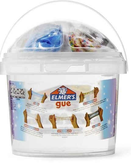 Elmer's Gue Premade Slime – Clear Glassy Mix-in Bucket