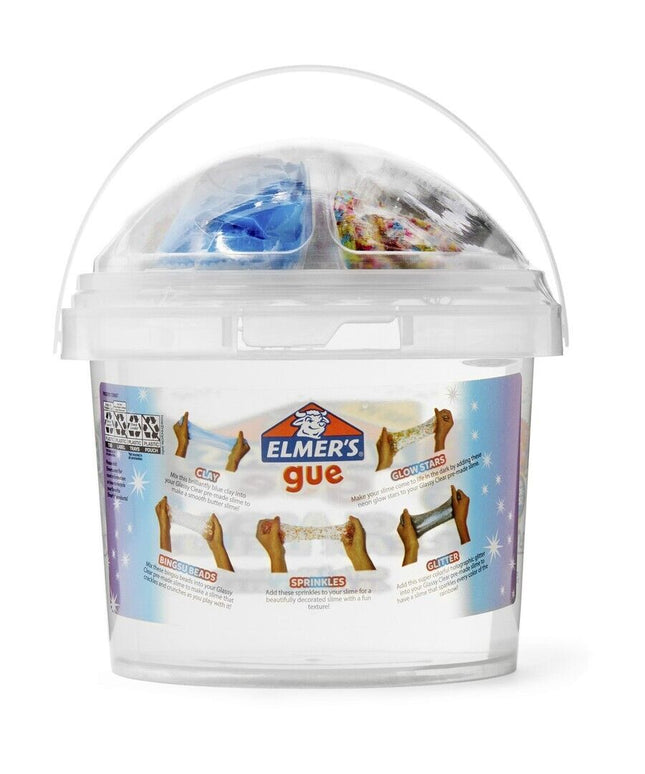 Elmer's Gue Premade Slime – Clear Glassy Mix-in Bucket