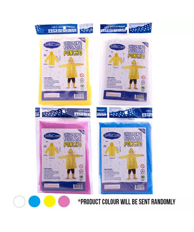 SwissCare Kid's Reusable Rain Coat