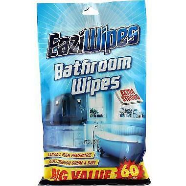 EaziWipes Bathroom Wipes 60 Pack (16 x 20cm)