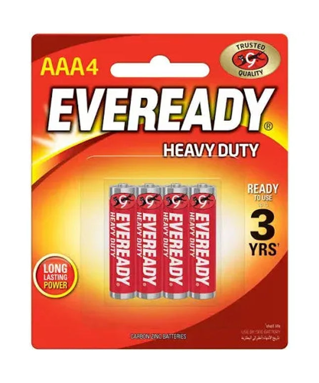 Eveready AAA Heavy Duty Battery 4 Pack